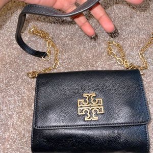 Tory Burch CROSSBODY BLACK AND GOLD